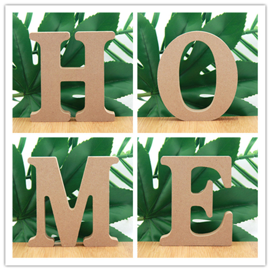 Interior Design Quotes - 1Pc 10Cm Houtkleur Houten Letters Alfabet