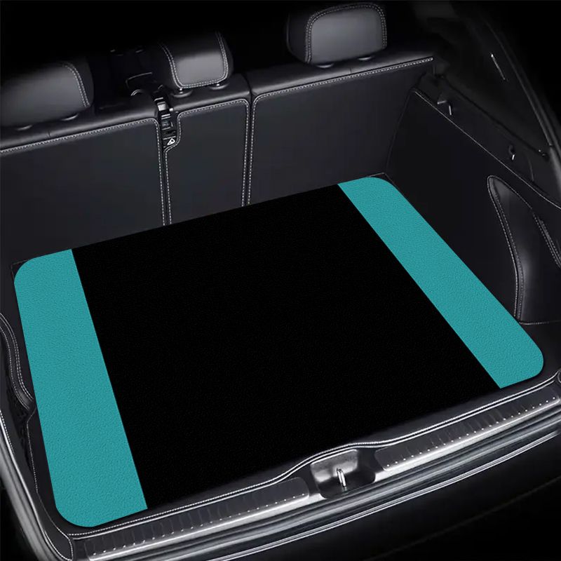 Interior Design Minimalist - Teal Side Stripe Universele Kofferbakmat Minimalistisch