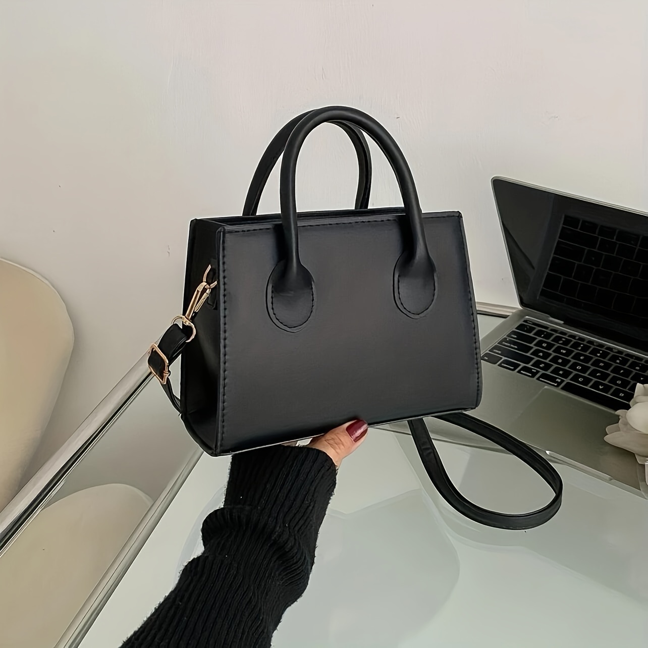 Interior Design Minimalist - Trendy vierkante handtas voor dames Eenvoudige