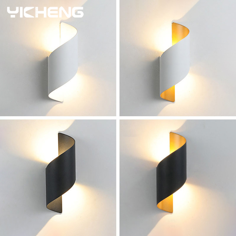 Interior Design Elements - Spiraalvormig ontwerp LED-wandlamp 10W binnenwandlampen Waterdicht
