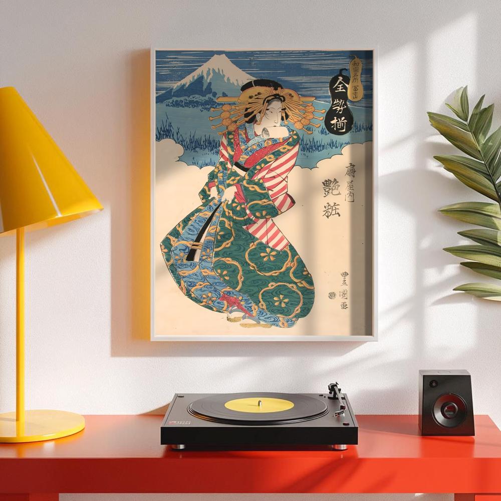 Retro Japanse geisha-poster Mi - Interior Design Minimalist recensie en prijs