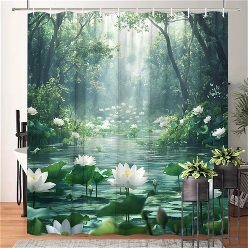 Lotus Forest Douchegordijn Pol - Interior Design Zen Style recensie en prijs