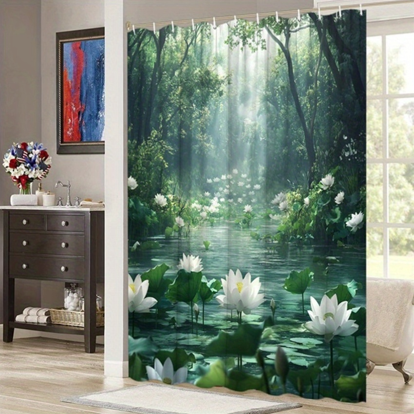 Lotus Forest Douchegordijn Pol - Interior Design Zen Style recensie en prijs