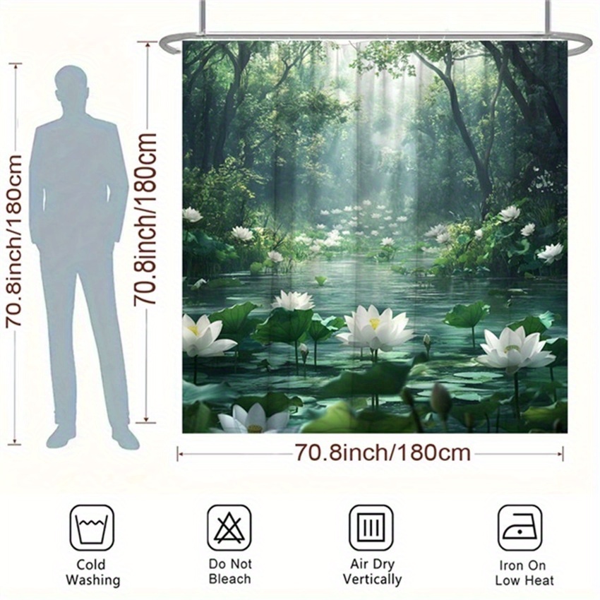 Lotus Forest Douchegordijn Pol - Interior Design Zen Style recensie en prijs