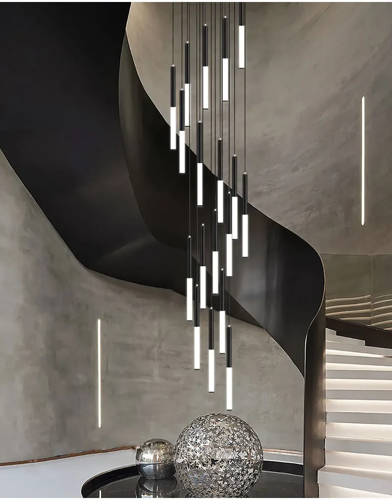 Moderne LED creatieve zwarte r - Interior Design Youtube recensie en prijs