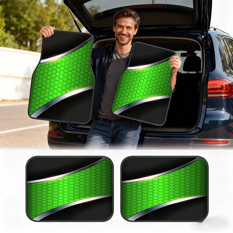 2D 4-delige autovloermatten, m - Interior Design Grid recensie en prijs