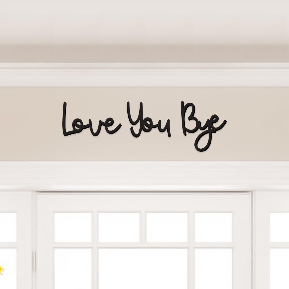 Love You Bye Wood Sign Home De - Interior Design Quotes recensie en prijs