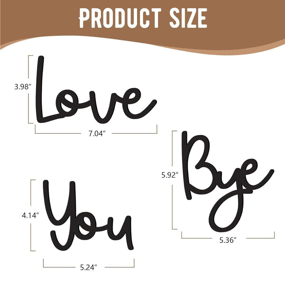 Love You Bye Wood Sign Home De - Interior Design Quotes recensie en prijs