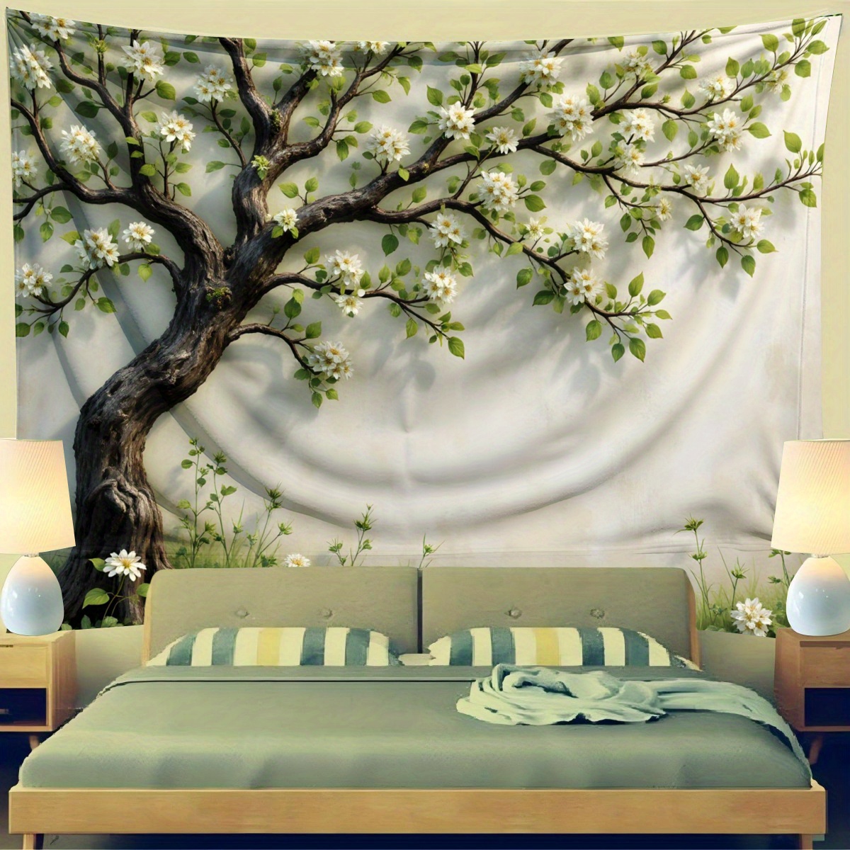 3D bloeiende boom muurschilder - Interior Design Zen Style recensie en prijs
