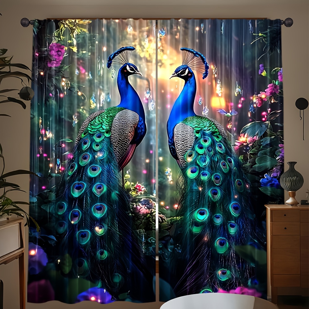Blauwe pauw en bloementuigordi - Interior Design Youtube recensie en prijs