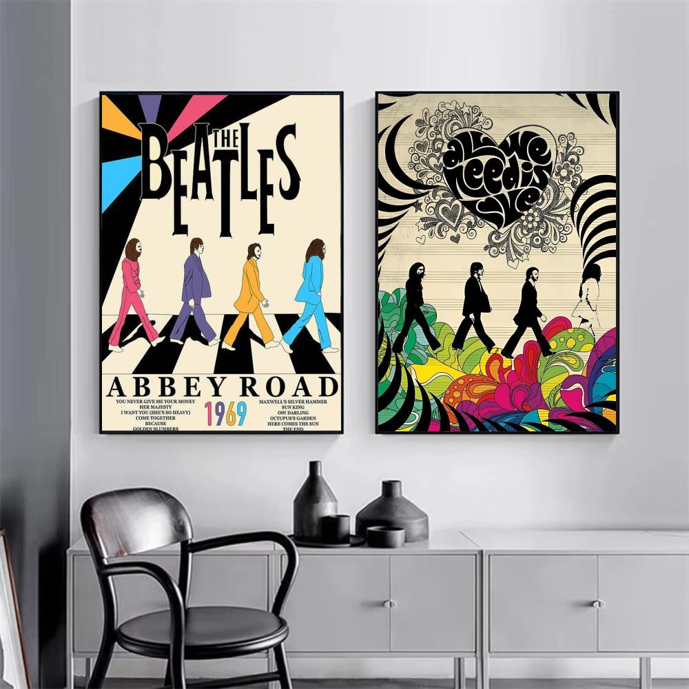 Popband T-The Beatles Poster M - Interior Design Minimalist recensie en prijs