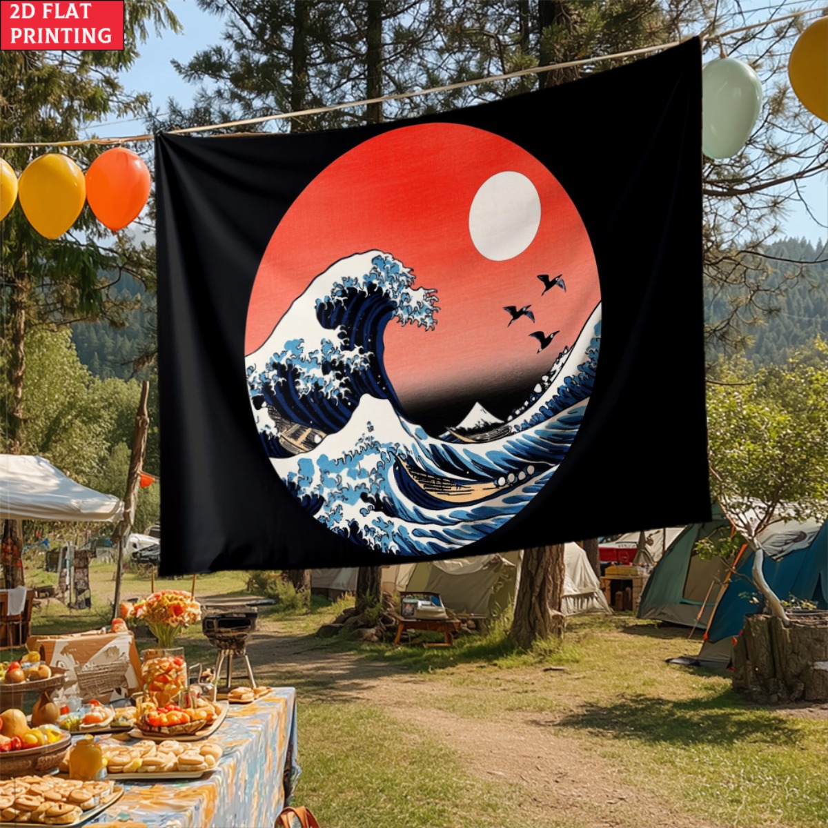 ingelijste Japanse Wave Sunset - Interior Design Zen Style recensie en prijs
