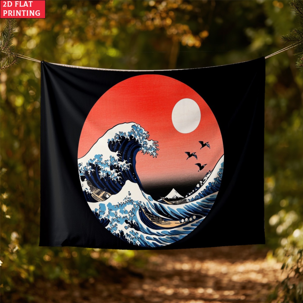 ingelijste Japanse Wave Sunset - Interior Design Zen Style recensie en prijs